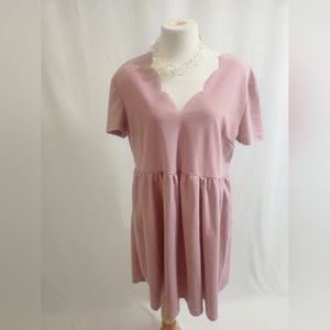 Elizabeth Dess Short Sleeves Size XL Color Rose V Neck Style